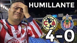 AMÉRICA vs CHIVAS 4-0 ¡LLANTO ROJIBLANCO! *GOLEADOS y HUMILLADOS* Desde Estadio Azul