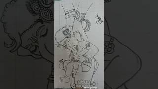 Ganesh chaturthi special drawing  # Outlining