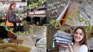 READING VLOG | finishing three books, plant shopping, and journaling