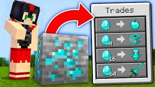 ¡Paso MINECRAFT pero LOS BLOQUES INTERCAMBIAN LOOT OP!  Invictor Minecraft