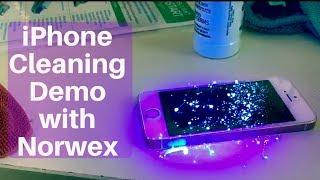 iPhone Cleaning Demo: Sanitizing Wipes VS a Norwex Enviro Cloth with Megan Slate