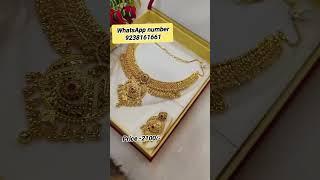 one gram gold plated jewellery premium collection design #2025 #trending #viralvideo #reels