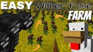 How to make a Wither Rose Farm in Minecraft 1.15.2: EASY Wither Rose Farm 4 Survival (Avomance 2020)