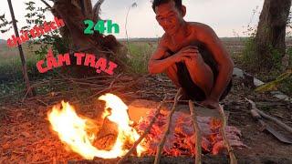 thử thách 24h cấm trại / chuột đồng nướng tươi/ GIÓ LÀNG QUÊ