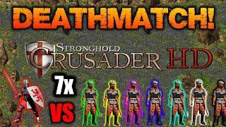 DEATHMATCH: 7 SALADINS vs ME - 10,000 gold for EVERYONE - Stronghold Crusader HD (90 speed)