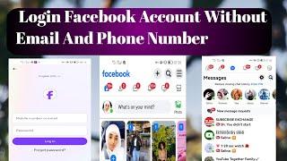 NEW! How to Login Facebook Account Without Email and Phone Number