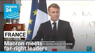 Under pressure to name new French PM, Macron meets far-right Le Pen • FRANCE 24 English