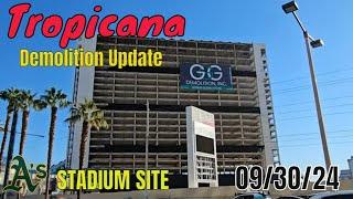 Tropicana Las Vegas Demolition Update 09 30 2024