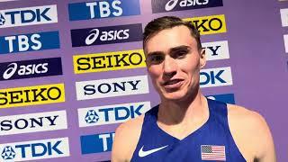 Josh Hoey trying not to view himself as the favorite at 2025 World Indoors