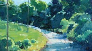 Oil Painting Demo: Backroad by Malcolm Dewey