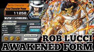 ROB LUCCI  AWAKENED FORM GAMEPLAY | ONE PIECE BOUNTY RUSH | OPBR