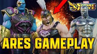 ARES GAMEPLAY w/ ULTIMUS & SILVER SURFER - MARVEL Strike Force - MSF