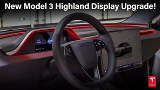 New Tesla Model 3 Highland Display with Apple CarPlay & Ambient Light Upgrade! #tesla