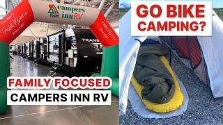 Bike Camping, Truck Campers, & Campers Inn RV