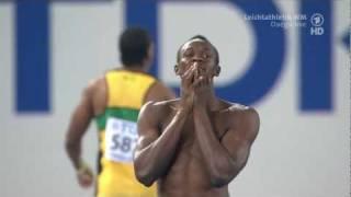 100 m  Männer FINALE Daegu 2011 ; Usain Bolt Fehlstart