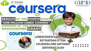 UZBEKCODERS.UZ SAYTIDAN RO`YXATDAN O`TISH VA COURSERA.ORG SAYTIDAN SERTIFIKAT OLISH