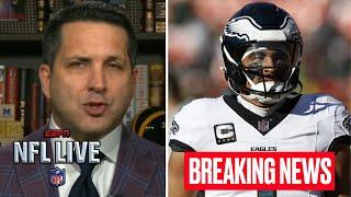 NFL LIVE | Adam Schefter important updates Hurts' injury: Eagles' race for No. 1 seed in jeopardy