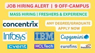 Top 9 Off-Campus Job Openings for Freshers & Experienced Engineers