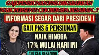 GAJI PENSIUNAN PNS DIKABARKAN NAIK PERSEN!!! CEK BERAPA BESARAN...? KABAR BAIK PARA PENSIUNAN.