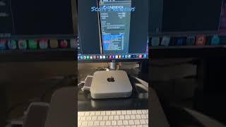 Apple M2 Mac Mini 16gb RAM 256gb Cinebench r23 #macmini