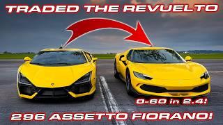 Traded my Revuelto for a Ferrari 296 GTB Assetto Fiorano * Full Review * 0-60, 1/4 Mile & 1/2 Mile