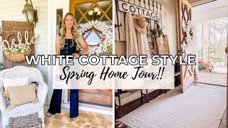 SPRING COTTAGE HOME TOUR | WHITE FARMHOUSE | Rachel Penton Home Tour