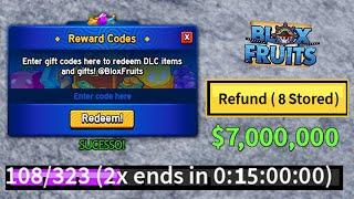 NOVO CÓDIGO +31 CÓDIGOS DE 2X XP BELI E RESET NO BLOX FRUITS 2024 - blox fruit codes