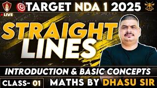 NDA 1 2025 Maths | Straight Lines Basic Concepts | NDA Free Online Coaching Classes | Dhasu Sir