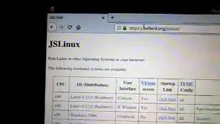 Js Linux at Bellard.org (Running Windows 2000 in a browser)