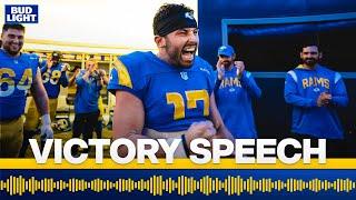 "Happy To Be Home, Man!" QB Baker Mayfield Gets The Game Ball After Rams' Victory Over Raiders