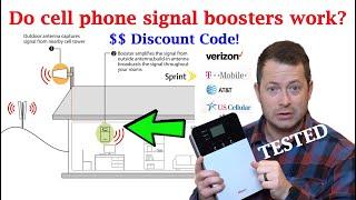  Cell Phone Booster - Tested - Do They Work?  HiBoost 4K Plus For 4G LTE and 5G Signals