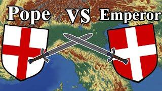 Empire vs The Papacy (Guelphs vs Ghibellines)