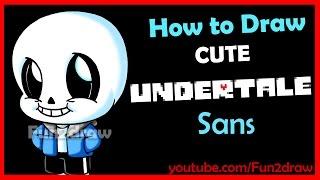 How to Draw Undertale Sans - Cute, Easy Step by Step | Fun2draw Online Drawing Lessons