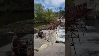 240416 Плотина посёлок Знаменка  река Цон рисберма Орловский район город Орел Орловская область пгт