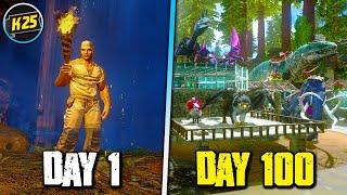 I Survived 100 Days of HARDCORE ARK, BUT On MOBILE! (REDWOODS) 