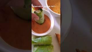 Fresh Vegetable Spring Rolls Recipe with Peanut Sesame Dipping Sauce