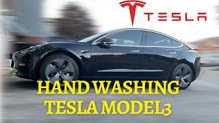 Tesla Model 3 Cleaning routine | How to wash Your Tesla | Complete Detail | Hand wash your Tesla!