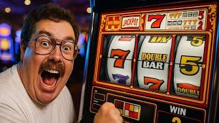 Gambling $107.75 on the BEST SLOT MACHINE in Las Vegas –  Double Gold Pinball Slot! .