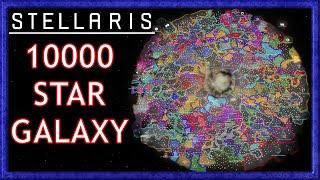 Stellaris: AI timelapse of 10000 star galaxy