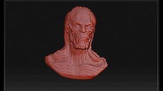 ZBrush  барельеф с мрдели