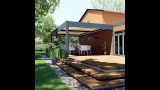 custom built rainproof aluminum pergola with adjustable louvered roof pergola outdoor