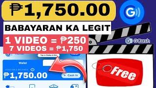 LEGIT NGA! FREE ₱1,750 GCASH AGAD NO INVITES PROMISE 7 VIDEOS = ₱1,750 LIBRE LEGIT EARNING APP GCASH