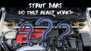 DO STRUT BARS REALLY WORK? J's Racing strut bar install FK8