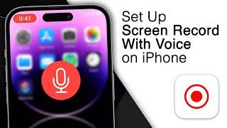 How To Screen Record On iPhone With Voice! [2024]