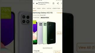 Samsung Galaxy A22 5G, First Impressions Dimensity70, 11 5G Bands,90Hz Screen &More #shorts