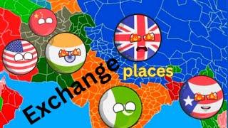 Countries Exchange their places || #countryballs #nutshell #animated #animation nutshell animation