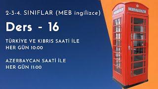 MEB 2-3-4.SINIFLAR İÇİN İNGİLİZCE - 16