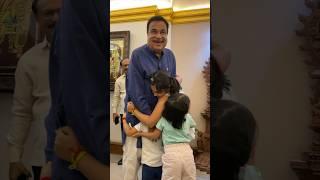 New Delhi | Unexpected joy.. granddaughters' visit brightened my day! | Nitin Gadkari