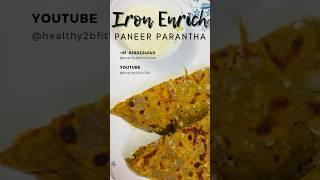 Recipe (iron enriched paneer Parantha)By @dietitiandikshasharma  @healthy2bfit #healthy2bfit #food