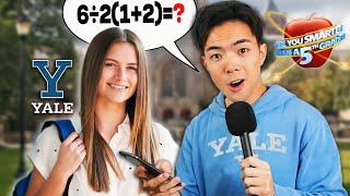 Are YALE Students Smarter Than 5th Graders? *WIN $100*